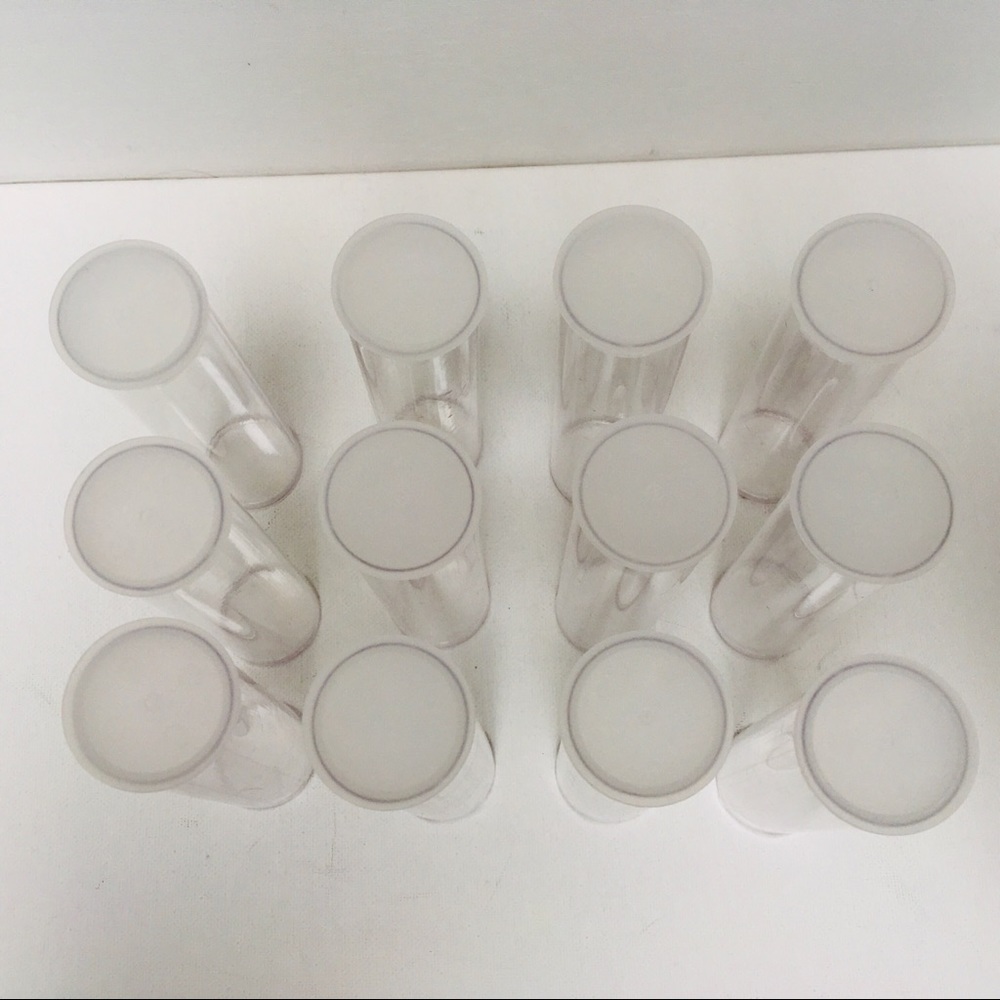 NEW lot of (100) 6-inch Clear Plastic Storage Tubes with Caps (1.25" Diameter) - Picture 8 of 9